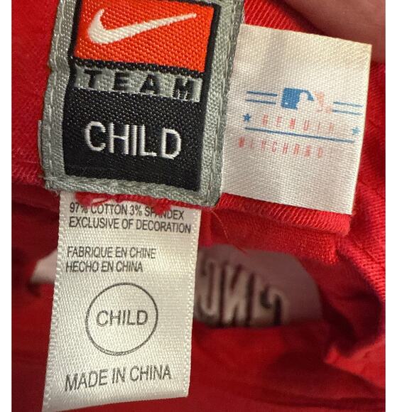 Child Size Cincinnati Reds Sports Hat Size 7" in Red and White - Picture 6 of 6